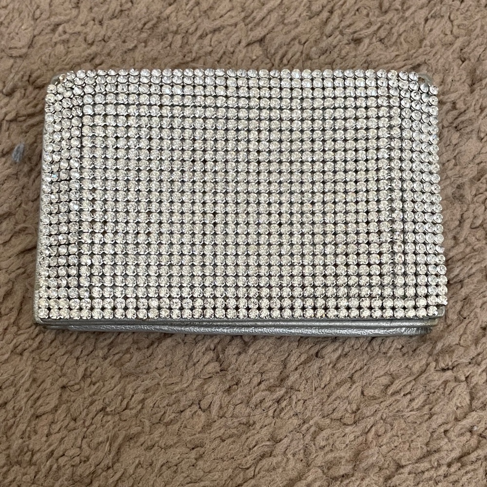 Swarovski Silver Crystal Card ID Holder